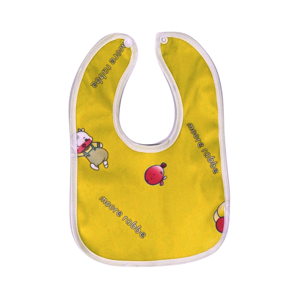 Yellow Balloon Pattern Waterproof Baby Bib