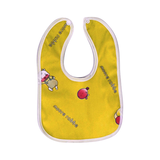Yellow Balloon Pattern Waterproof Baby Bib