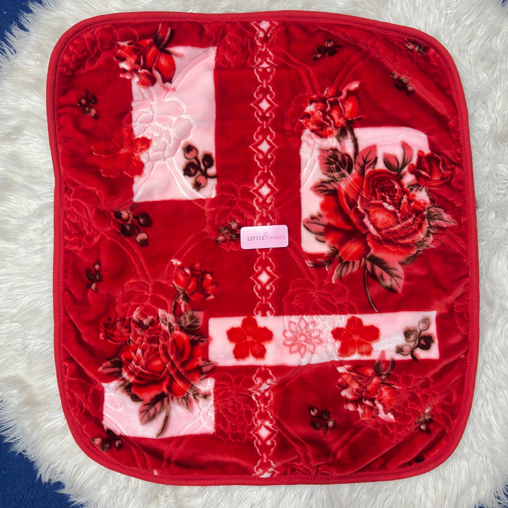 Premium Hooded Baby Blanket & Swaddle Wrap – Red