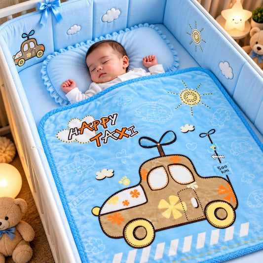 Premium Baby Soft Blanket – Happy Taxi