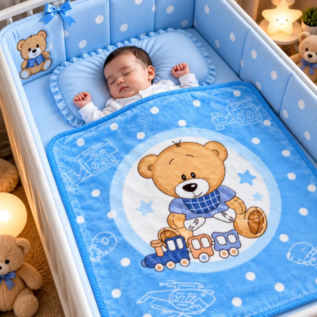 Premium Baby Soft Blanket – Baby Bear