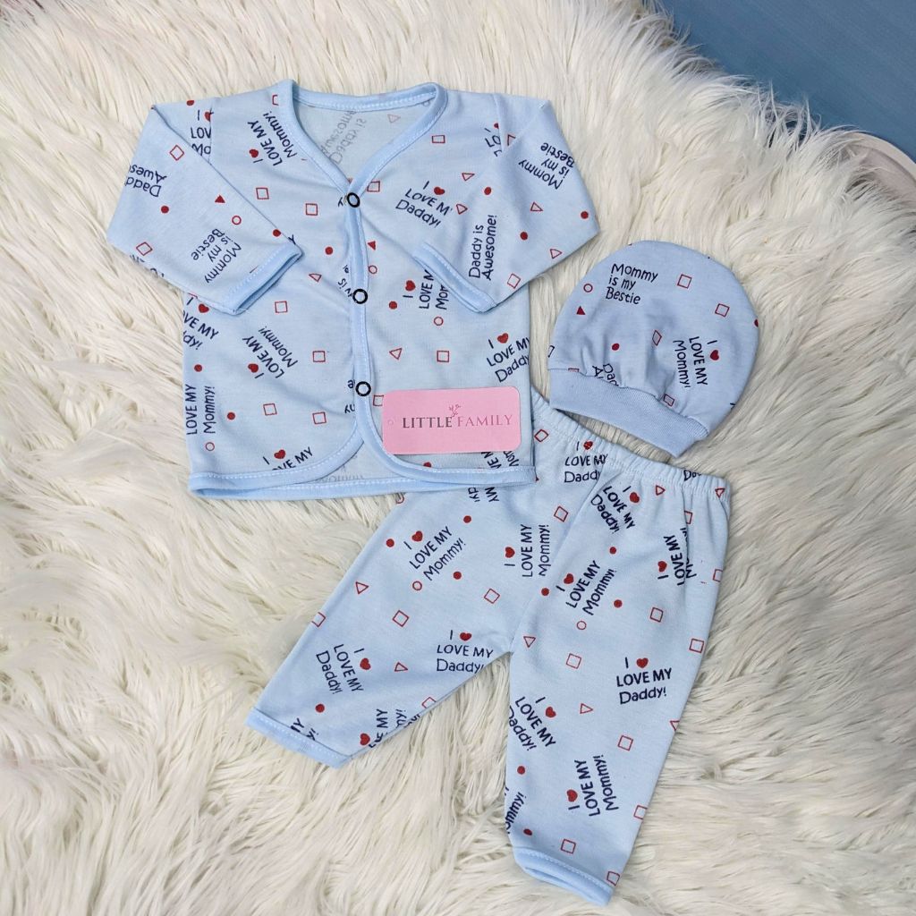 Newborn 3-Piece Cotton Outfit Set – Pack of 3