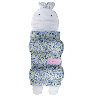 Blue Flowers Baby Head Shaping Pillow – Ergonomic Support