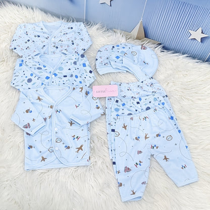 Newborn 3-Piece Cotton Outfit Set – Pack of 3