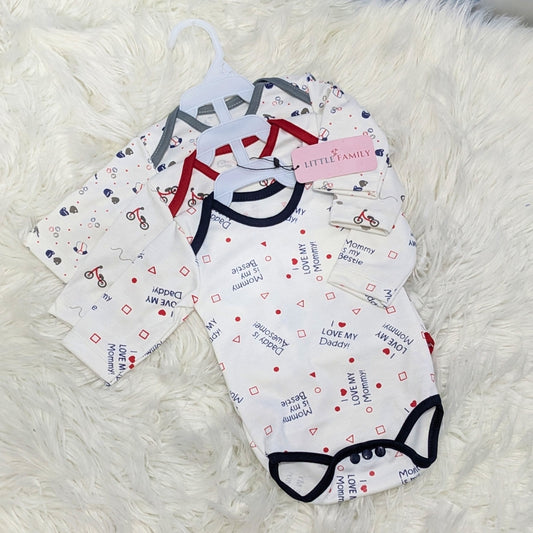 Premium Baby Bodysuits – Pack of 3