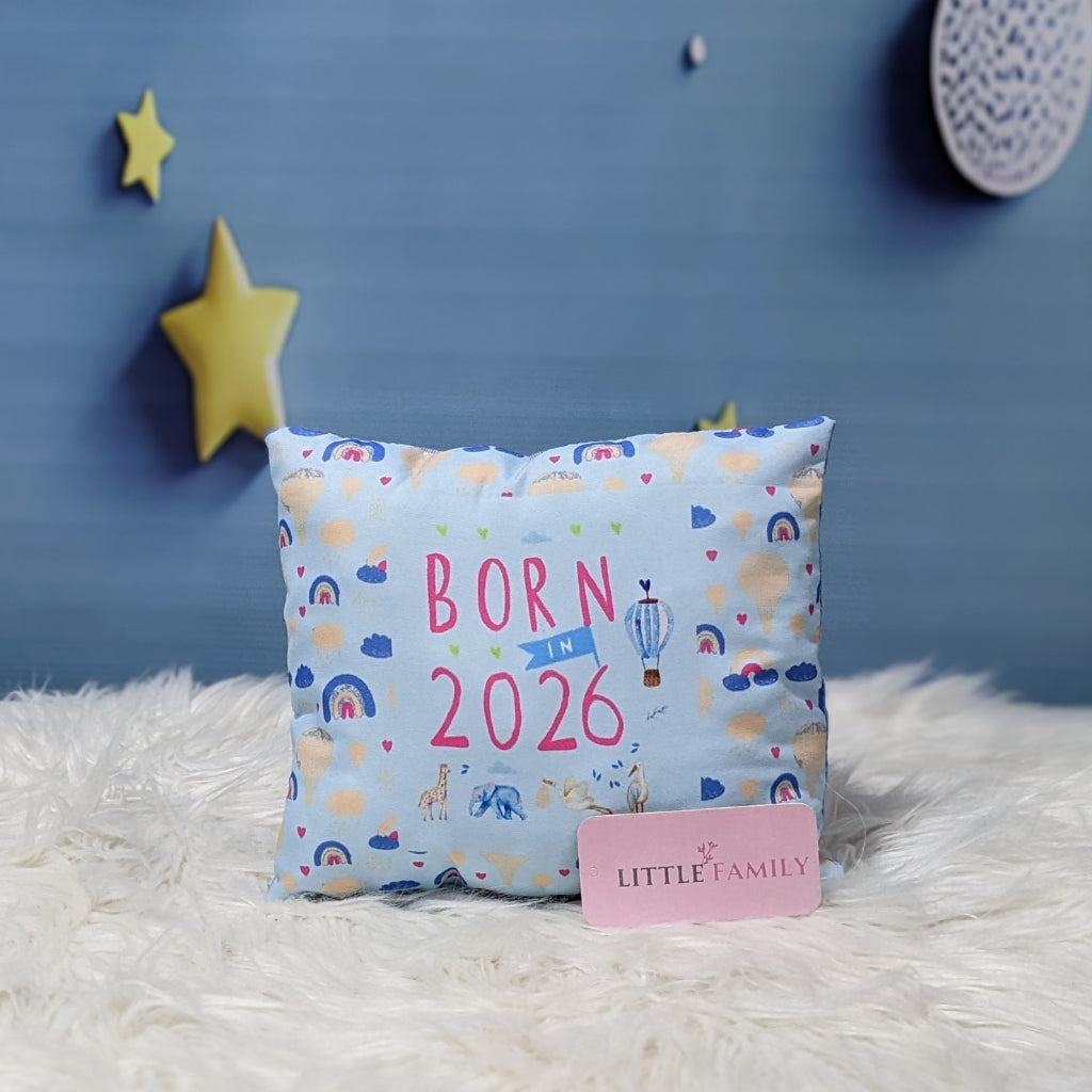 "Born In 2026" Baby 8 PC'S Bedding Set - (Sky Blue) | Large