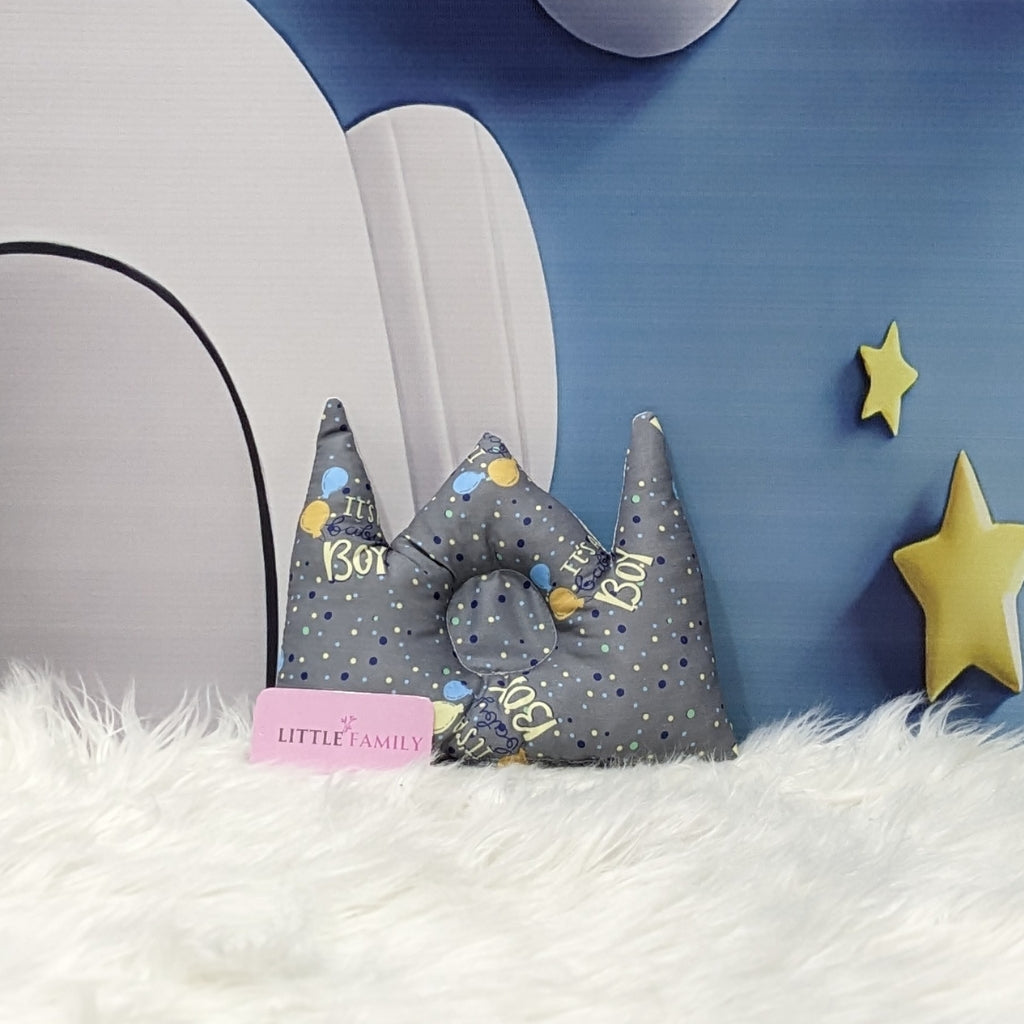 "It's a Baby Boy" Newborn Baby Carry Nest - Soft Poly Cotton | Charcoal Grey