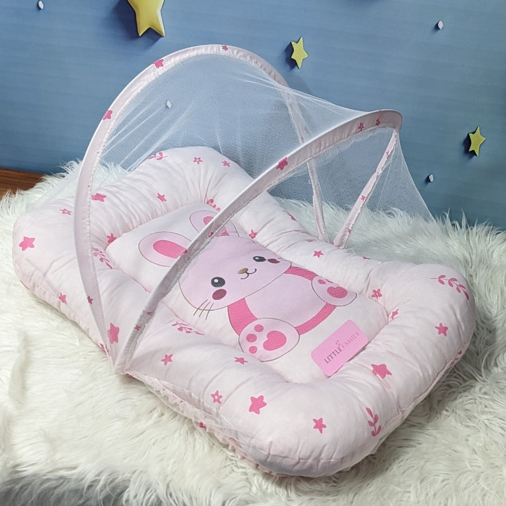 Premium 8-Piece Bunny Baby Bedding Set - Pink