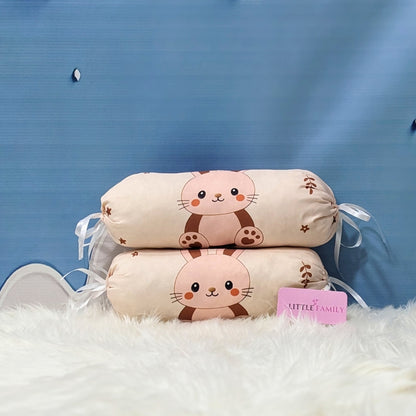 Premium 8-Piece Bunny Baby Bedding Set - Brown