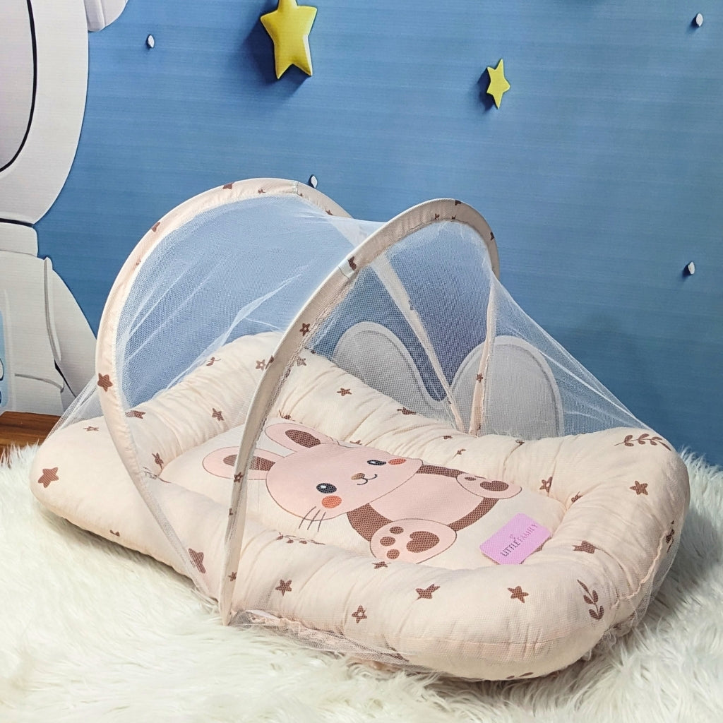 Premium 8-Piece Bunny Baby Bedding Set - Brown