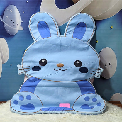 Premium 8-Piece Bunny Baby Bedding Set - Blue