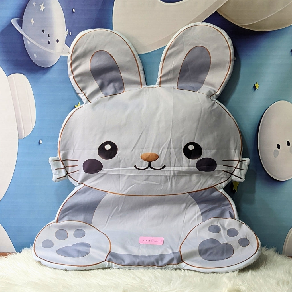 Premium 8-Piece Bunny Baby Bedding Set - Grey
