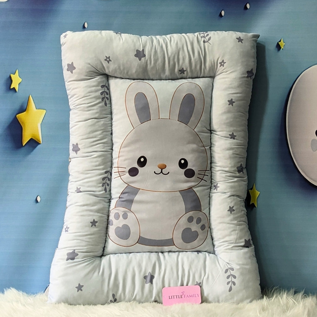 Premium 8-Piece Bunny Baby Bedding Set - Grey