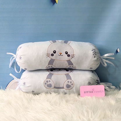 Premium 8-Piece Bunny Baby Bedding Set - Grey