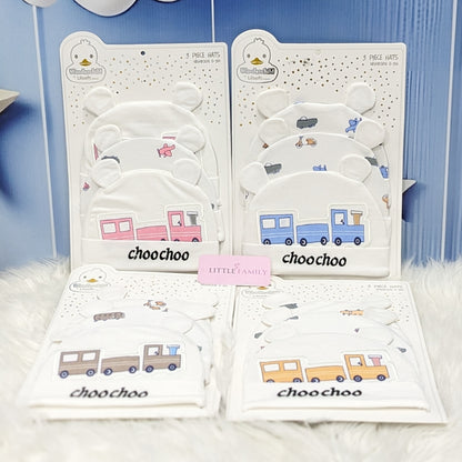 Newborn Baby Cotton Caps – Pack of 3 | ChooChoo