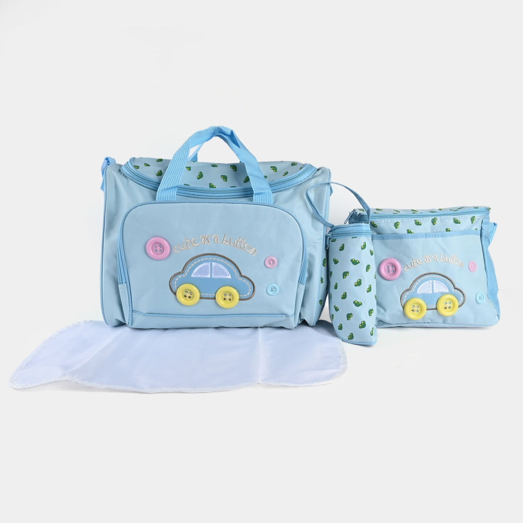 4-Piece Diaper Bag Set with Feeder Holder & Protective Accessory