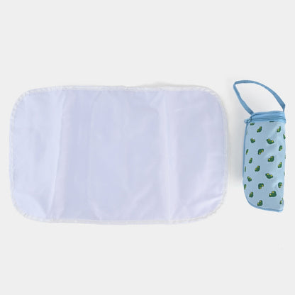 4-Piece Diaper Bag Set with Feeder Holder & Protective Accessory