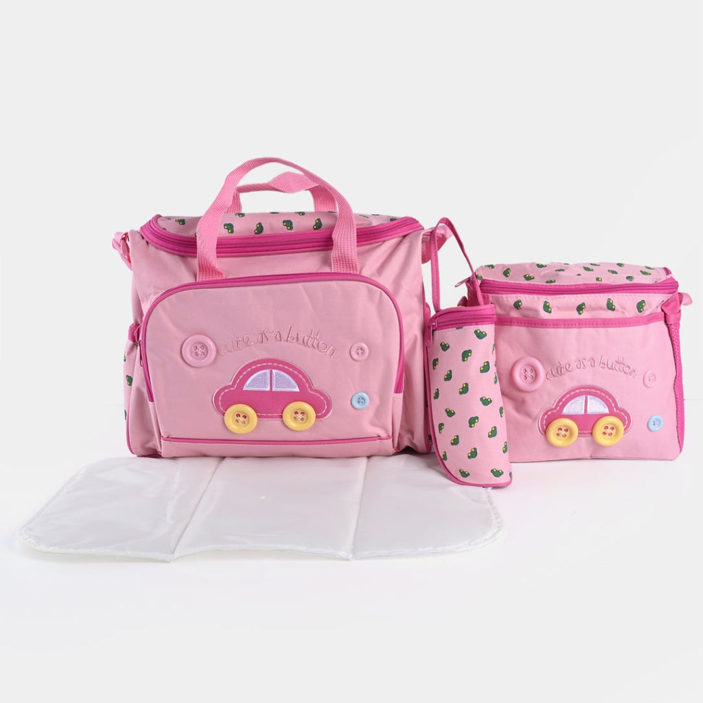 4-Piece Diaper Bag Set with Feeder Holder & Protective Accessory