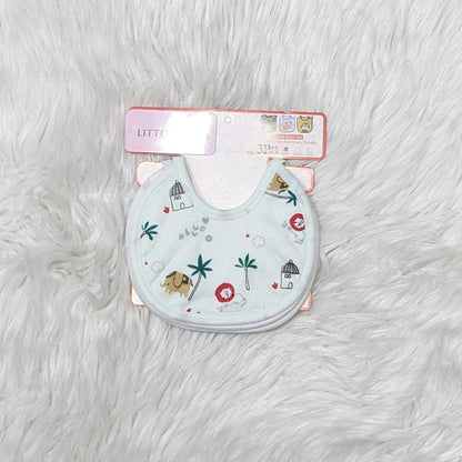 Baby Bibs Set – Pack of 3 Soft - Forest Print