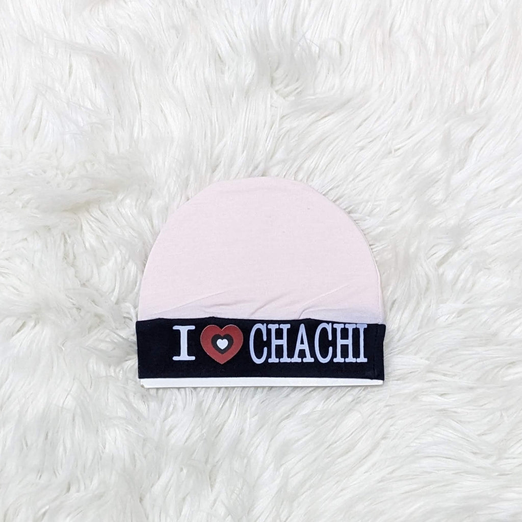 “I ♥ Chachi” Embroidered Baby Cap