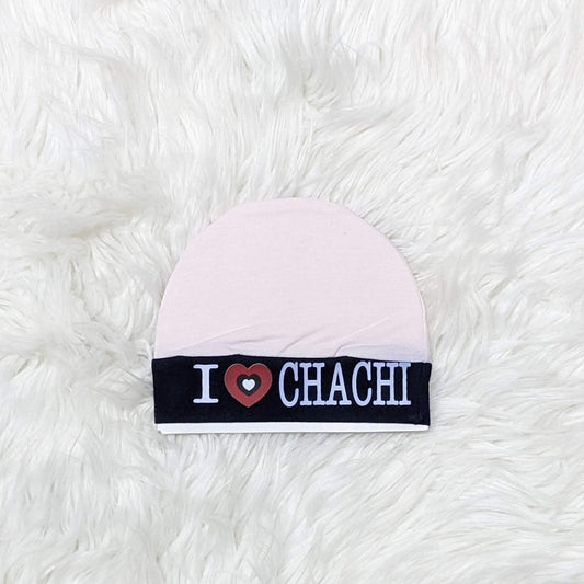“I ♥ Chachi” Embroidered Baby Cap