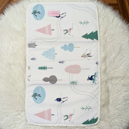 Premium Double-XL Waterproof Baby Diaper Changing Sheet – Tree Print