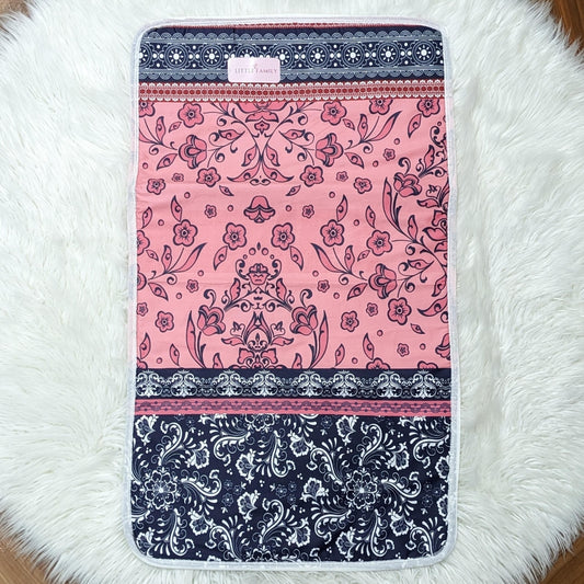 Premium Double-XL Waterproof Baby Diaper Changing Sheet – Floral Print
