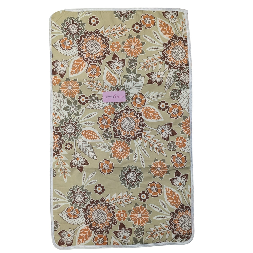 Premium Double-XL Waterproof Baby Diaper Changing Sheet – Flowers
