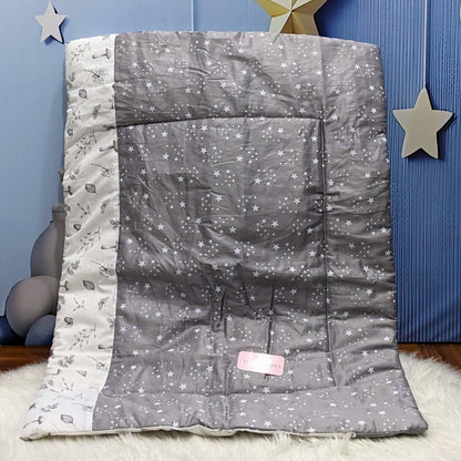 Starry Dreams Baby Bedding Set - 8 Pieces (Charcoal Grey) | Large