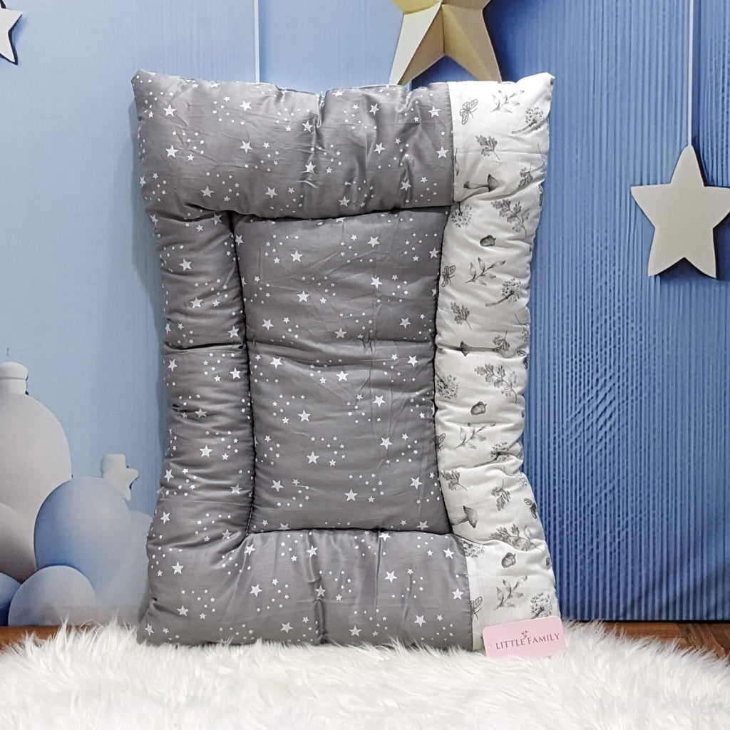 Starry Dreams Baby Bedding Set - 8 Pieces (Charcoal Grey) | Large