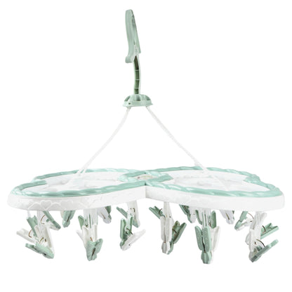 Baby Clothes Drying Hanger with Clips (Heart)