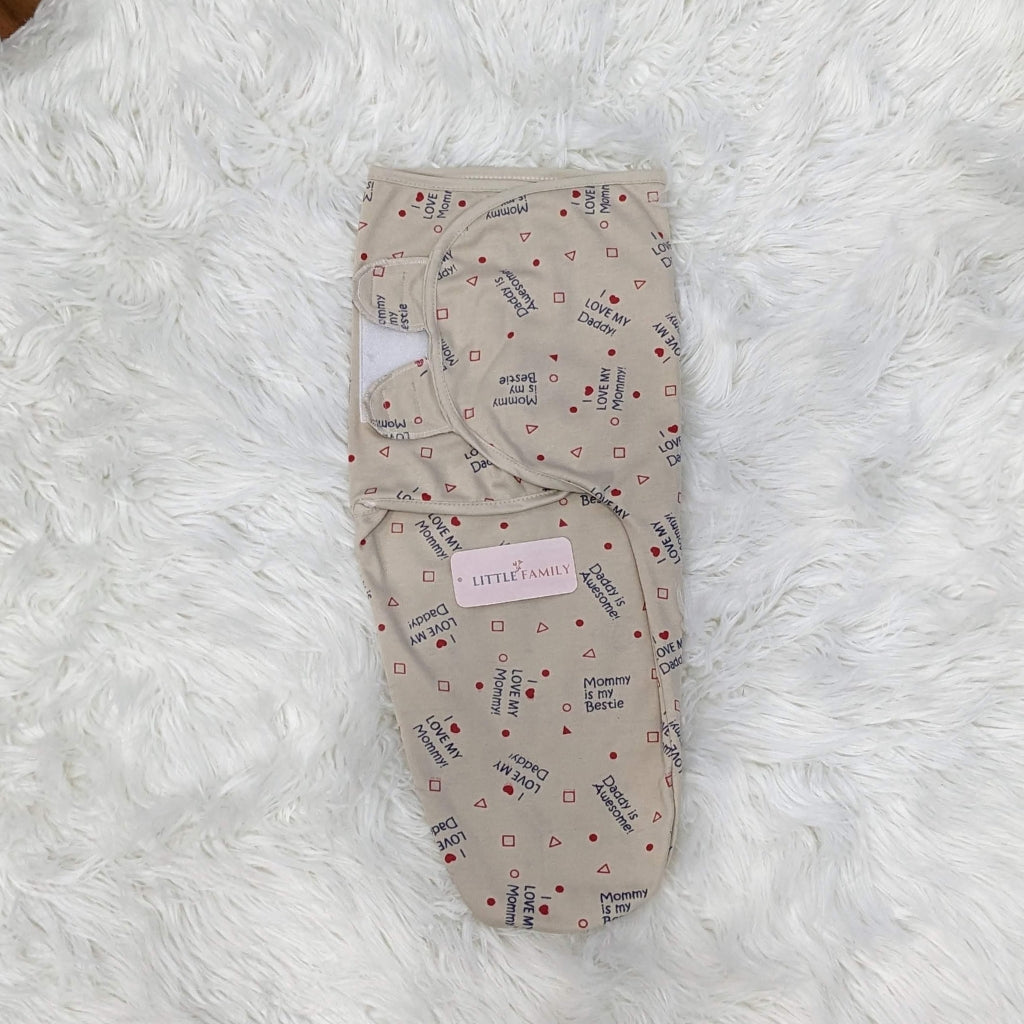 "I Love My Parents" Baby Swaddle