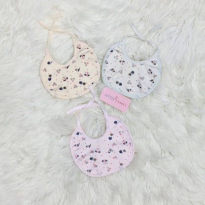 Baby Bibs Set – Pack of 3 Soft Arctic Bubbles Prints