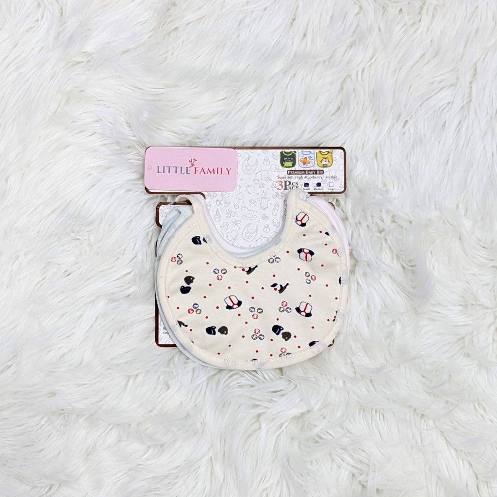 Baby Bibs Set – Pack of 3 Soft Arctic Bubbles Prints