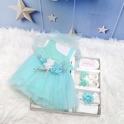 Green Baby Frock Set – Perfect for Special Occasions