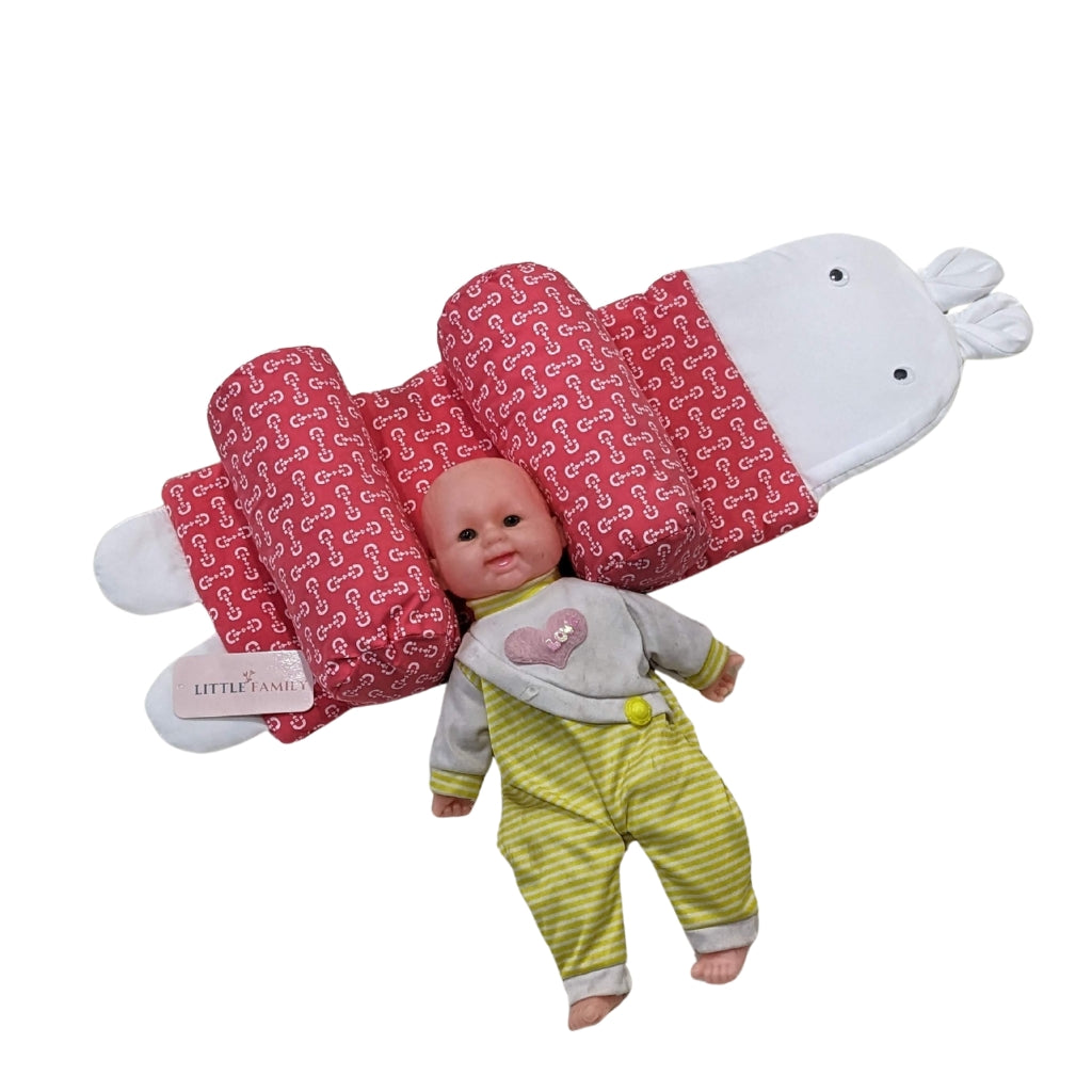 Red Blossom Baby Head Shaping Pillow – Ergonomic Support