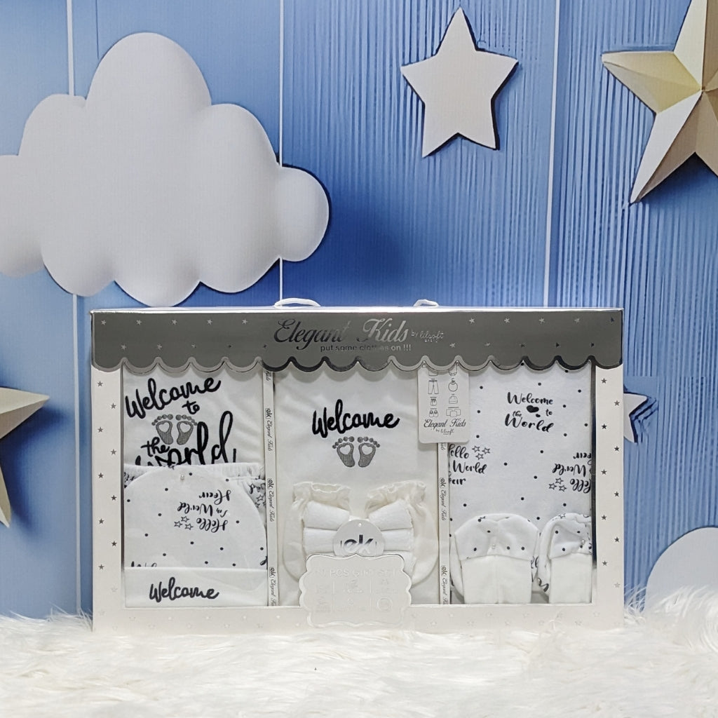 Welcome to the World – 10-Piece Baby Gift Set