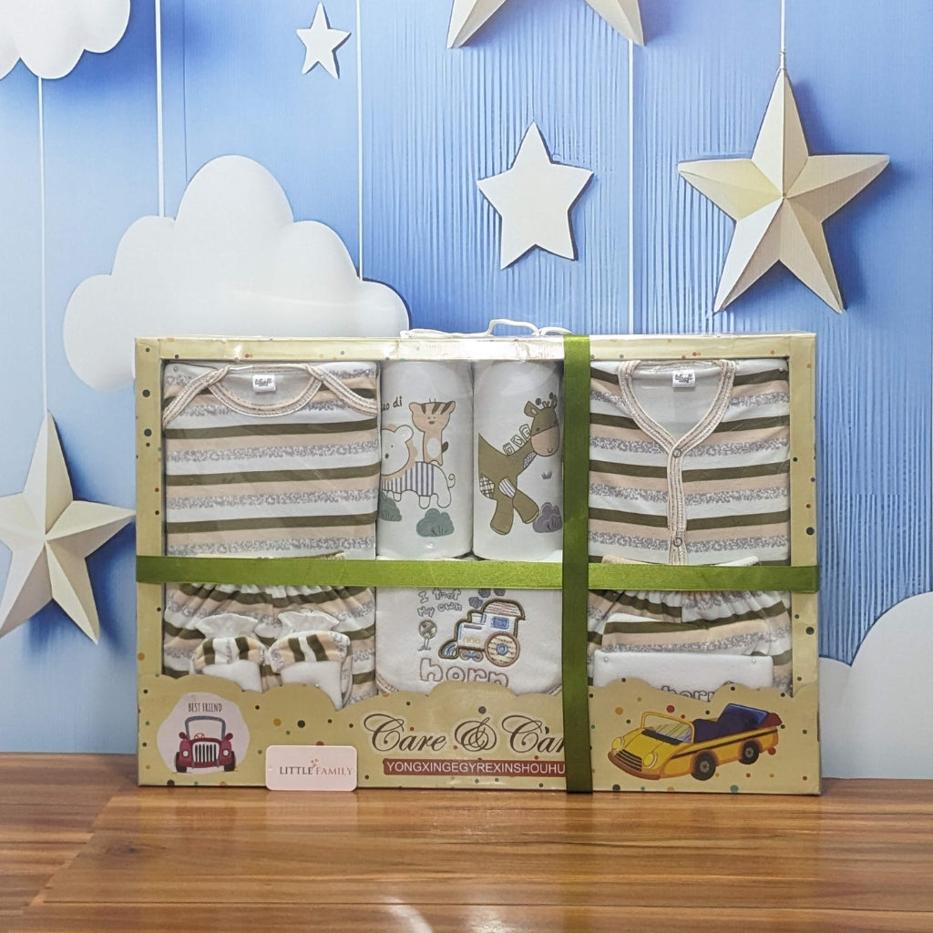 Care & Care 10-Piece Newborn Gift Set – Soft Cotton Essentials