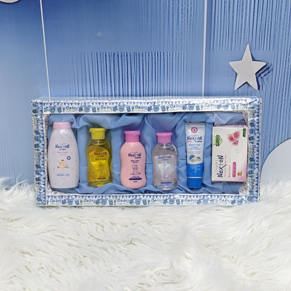 Nexton Baby Care Gift Set – 6 Essentials for Daily Care (Newborn & Up)