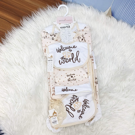 Welcome to the World Baby Starter Set – Soft Beige