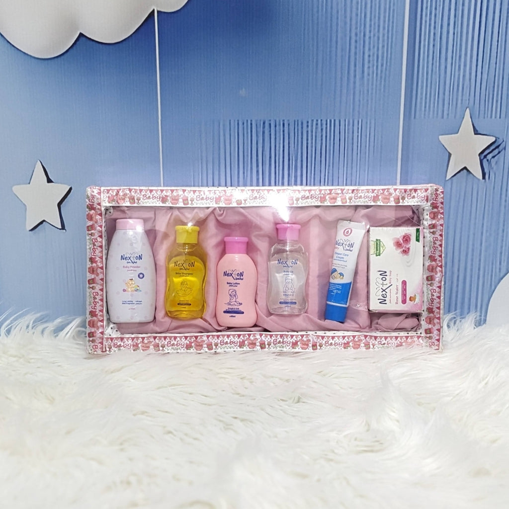 Nexton Baby Care Gift Set – 6 Essentials for Daily Care (Newborn & Up)