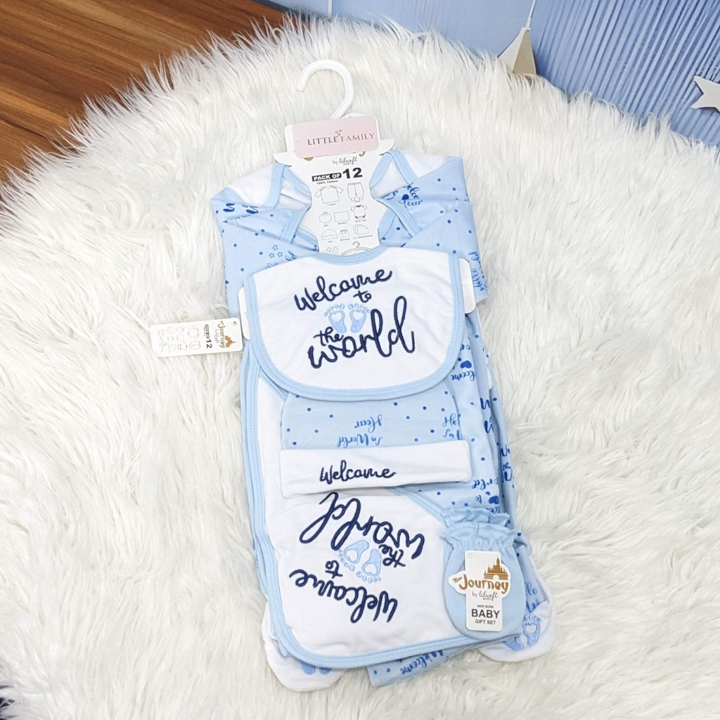 Welcome to the World Baby Starter Set – Blue