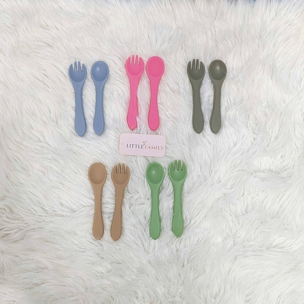 Premium Silicone Baby Spoon Set