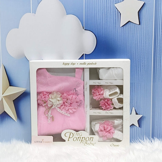 Pink Baby Frock Set – Perfect for Special Occasions