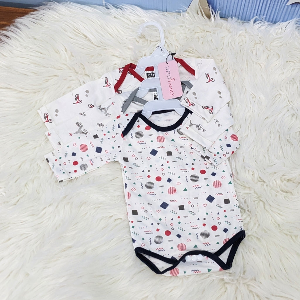 Premium Baby Bodysuits – Pack of 3