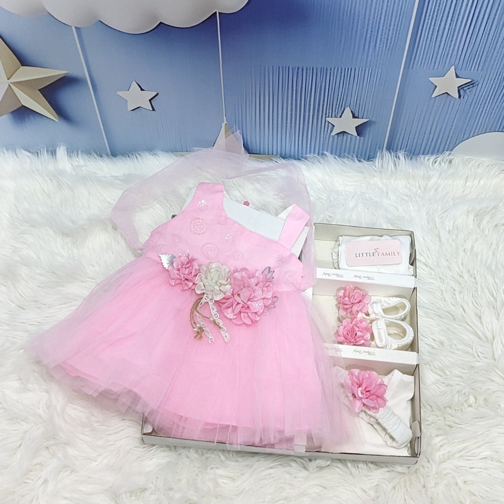 Pink Baby Frock Set – Perfect for Special Occasions