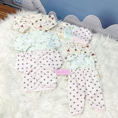 Newborn 3-Piece Cotton Outfit Set – Pack of 3