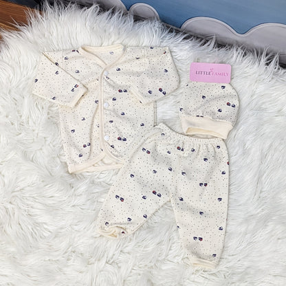 Newborn 3-Piece Cotton Outfit Set – Pack of 3