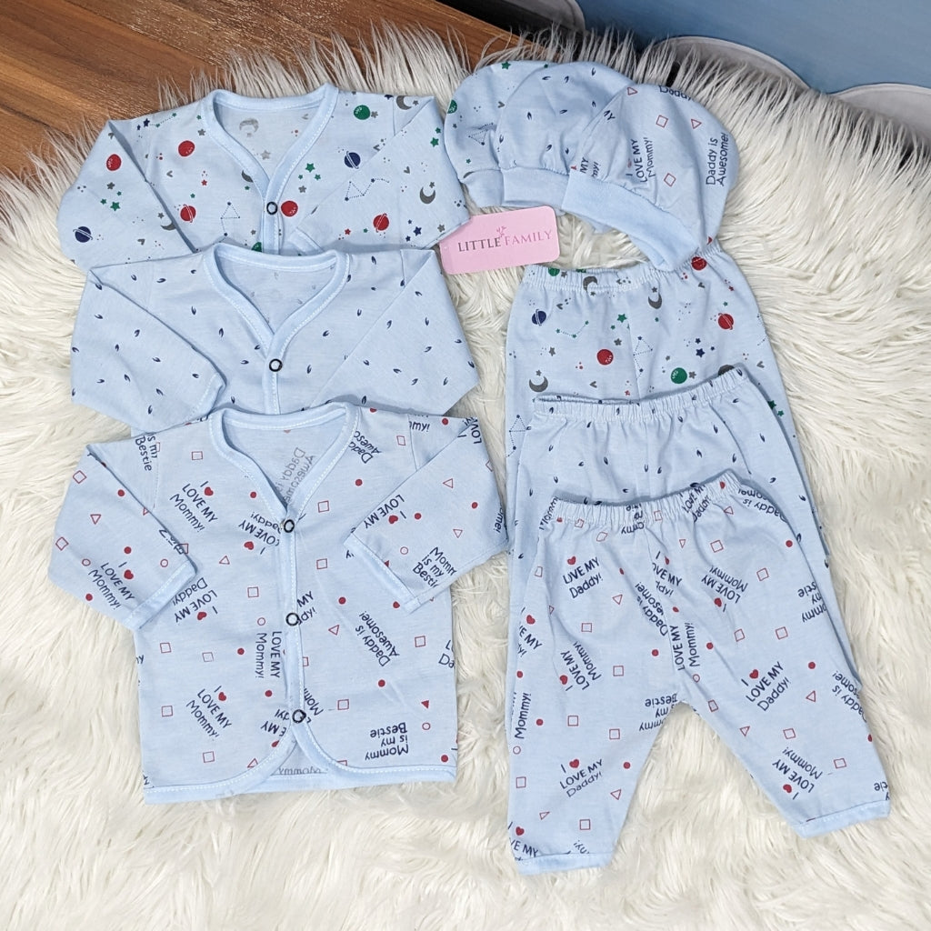 Newborn 3-Piece Cotton Outfit Set – Pack of 3