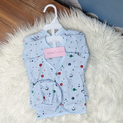 Newborn 3-Piece Cotton Outfit Set – Pack of 3
